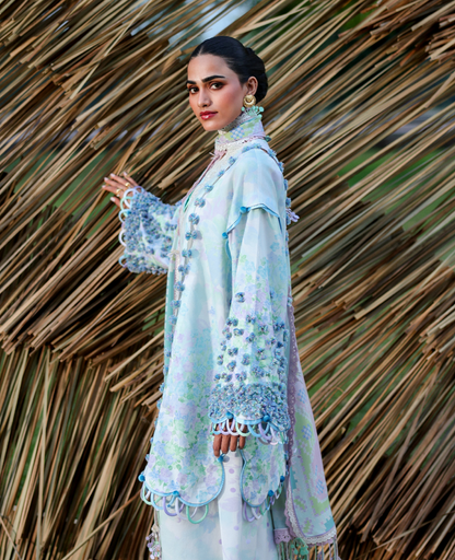 Republic Womenswear | Neoma Summer Prints 26 | Roshan - Luxury Dress - available at Maria Faisal in UK and USA.