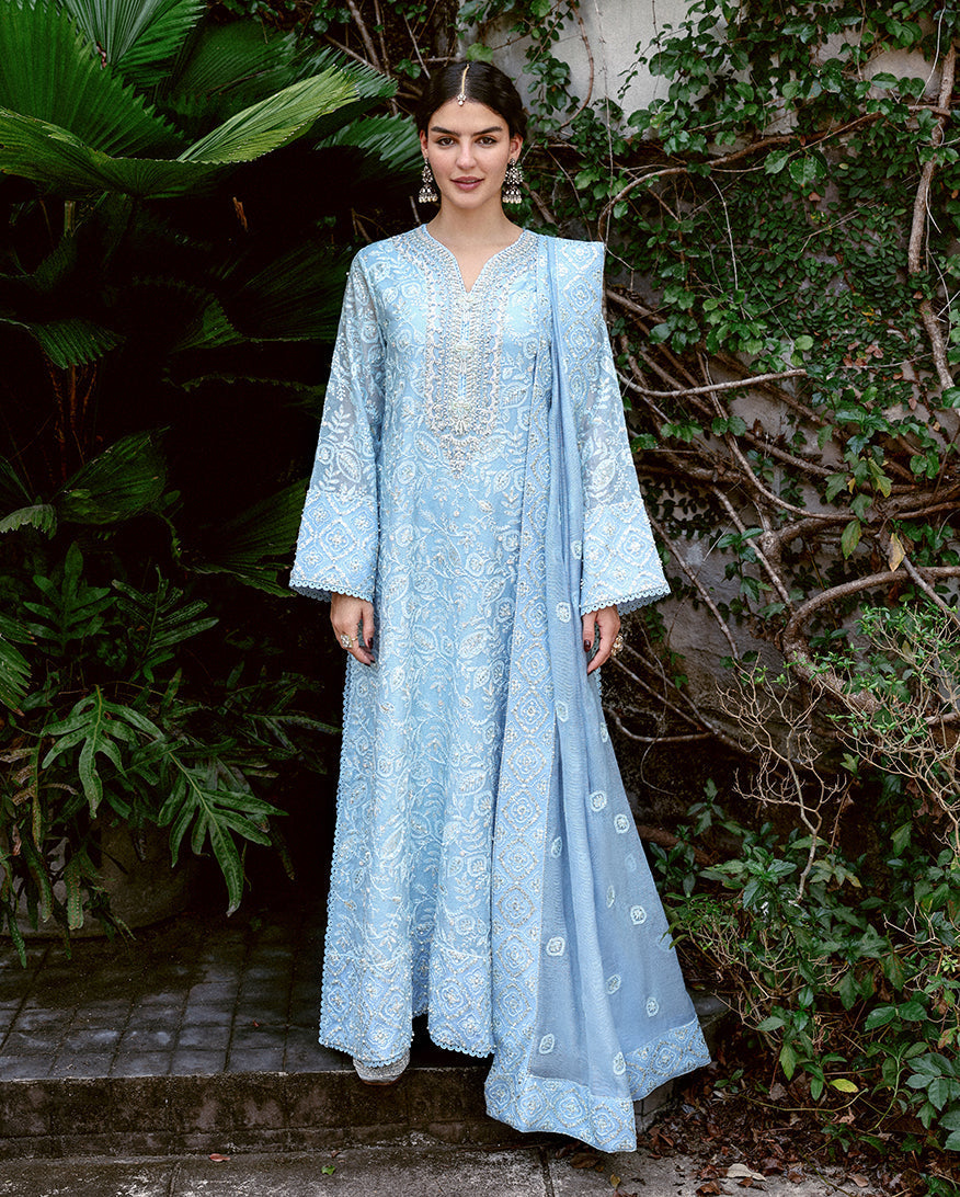 Mushq | Saugaat Pret | Roshni Ara - Luxury Dress - available at Maria Faisal in UK and USA.