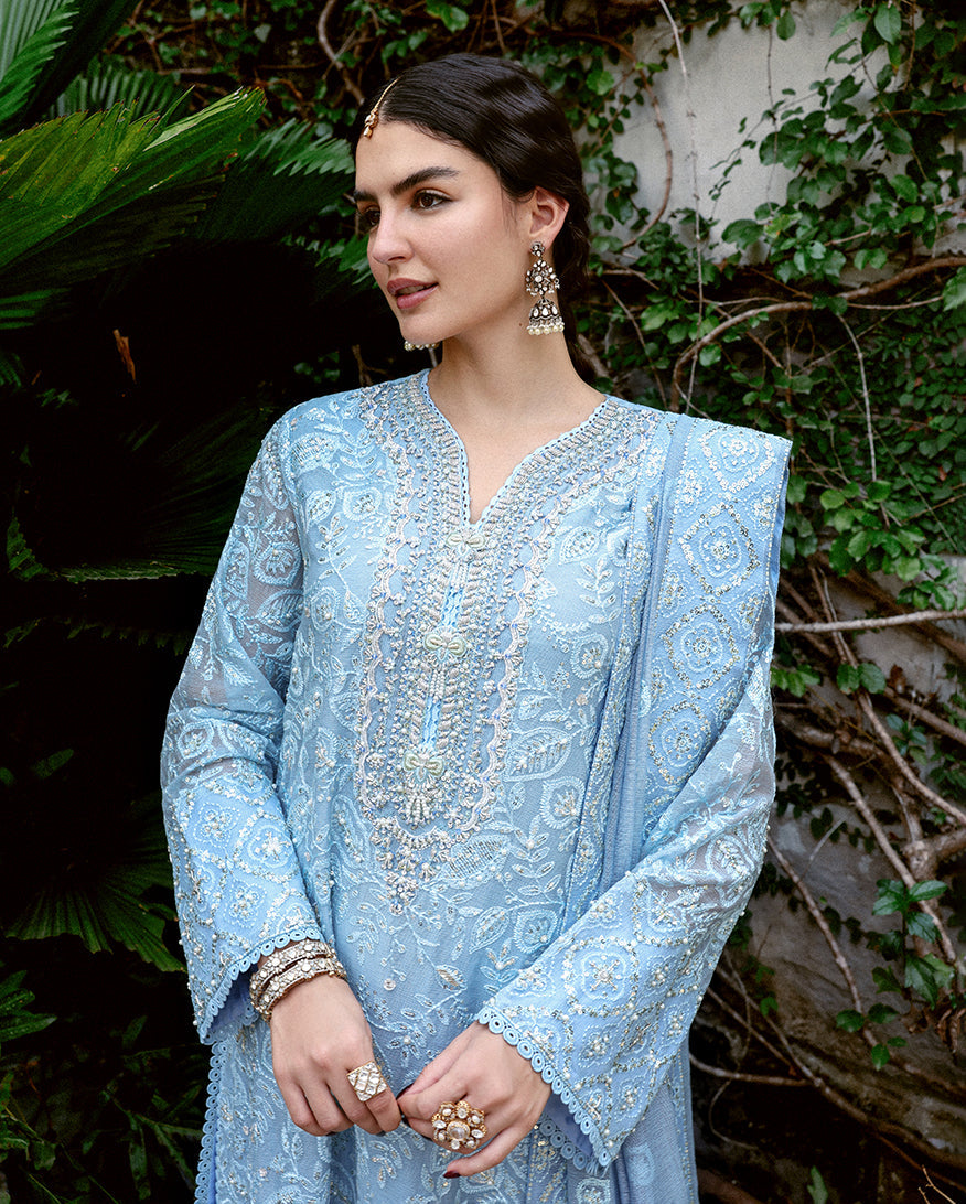 Mushq | Saugaat Pret | Roshni Ara - Luxury Dress - available at Maria Faisal in UK and USA.