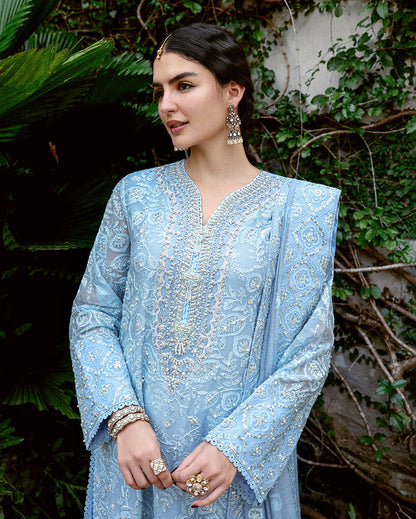 Mushq | Saugaat Pret | Roshni Ara - Luxury Dress - available at Maria Faisal in UK and USA.