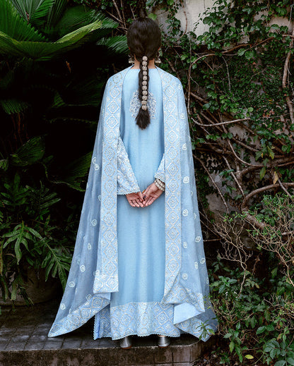 Mushq | Saugaat Pret | Roshni Ara - Luxury Dress - available at Maria Faisal in UK and USA.