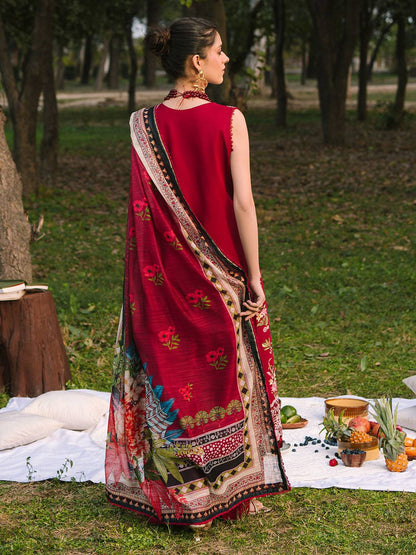 Mahnur | Dahlia Luxury Lawn 25 | Rosina by Maria Faisal - Registered Vendor of : Mahnur - type : Ladies Clothes - 100% original wedding dresses