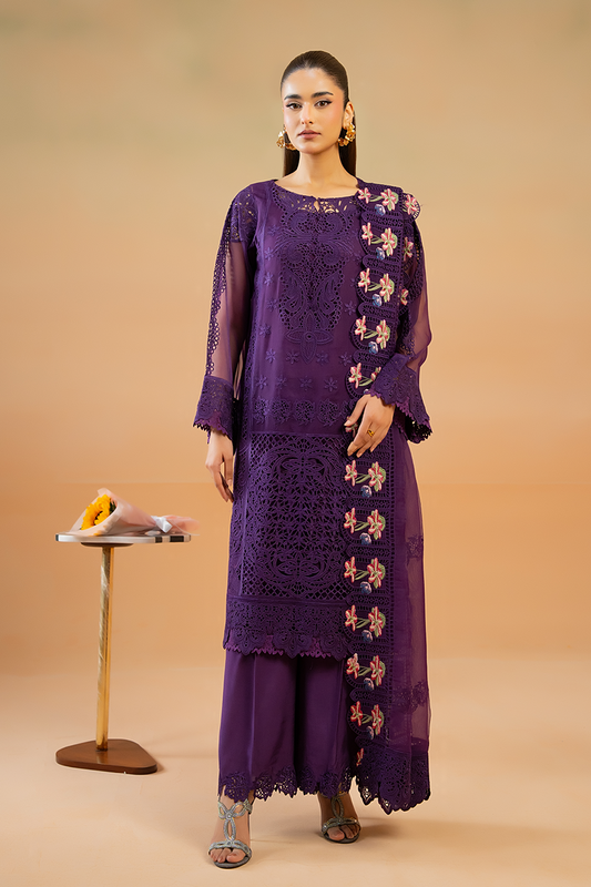 Saad Shaikh | Cutwork 26 | Rosira - Luxury Dress - available at Maria Faisal in UK and USA.