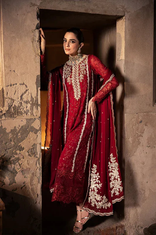 Azure | Luxe Formals | Royal Crimson - Ladies Clothes - Maria Faisal