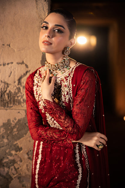 Azure | Luxe Formals | Royal Crimson - Ladies Clothes - Maria Faisal