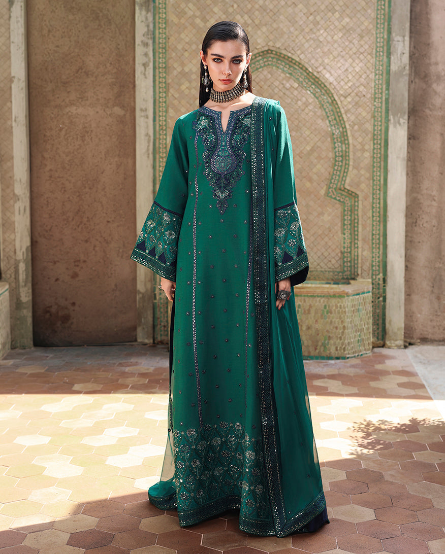 Mushq | Nuvera Rawsilk | Royal Affair - Luxury Dress - available at Maria Faisal in UK and USA.