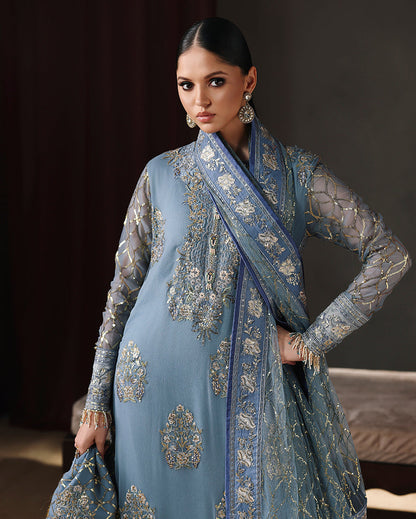 Roheenaz | Royale Eternel Chiffon Edit | Royal Muse - Formal Dress - available at Maria Faisal in UK and USA.