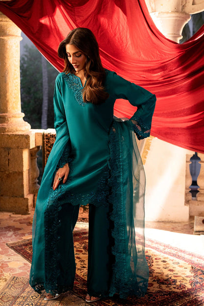 Azure | Vogue Formals | Royal Ivy - Formal Dress - available at Maria Faisal in UK and USA.