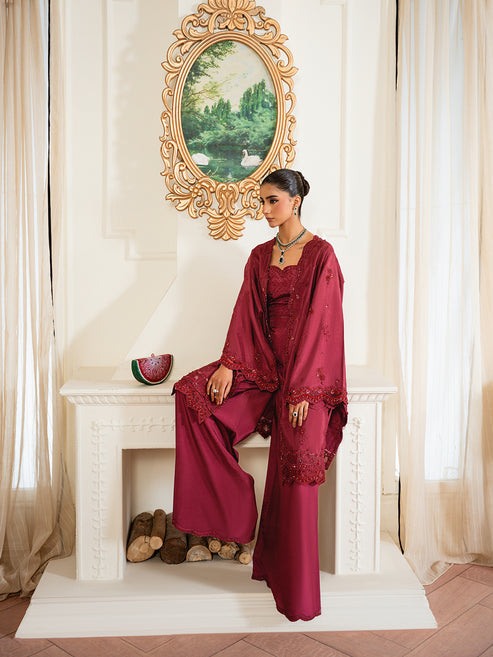 Epoque | Elysia Luxury Pret | Ruby - Luxury Dress - available at Maria Faisal in UK and USA.