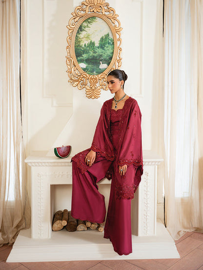 Epoque | Elysia Luxury Pret | Ruby - Luxury Dress - available at Maria Faisal in UK and USA.