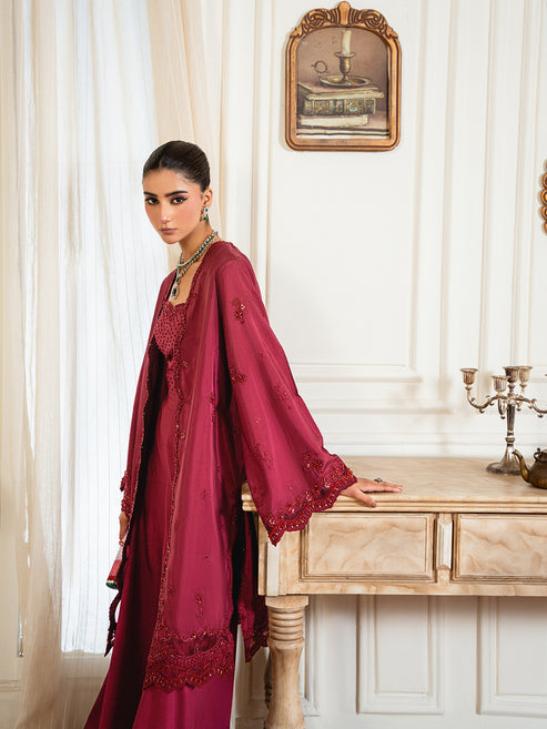 Epoque | Elysia Luxury Pret | Ruby - Luxury Dress - available at Maria Faisal in UK and USA.