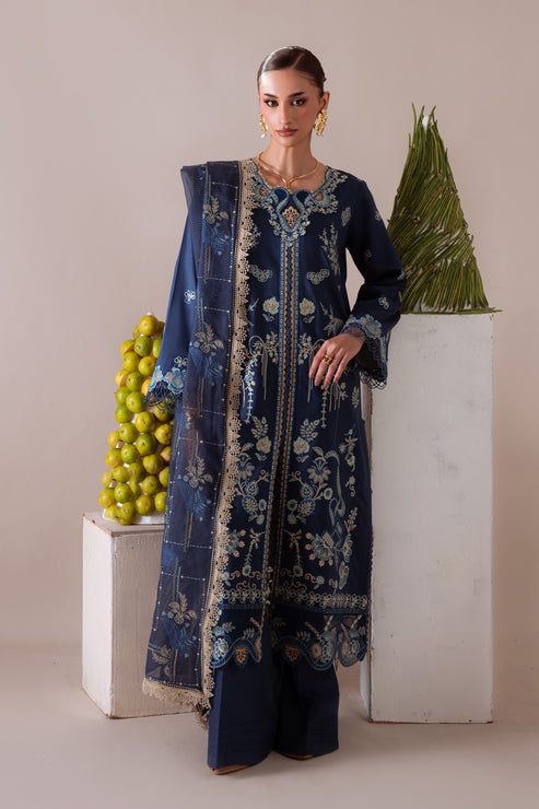 Aabyaan | Miraal Signature Embroidered Viscose 25 | RUHAB (AV-08) - Casual Dress - available at Maria Faisal in UK and USA.