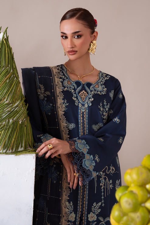 Aabyaan | Miraal Signature Embroidered Viscose 25 | RUHAB (AV-08) - Casual Dress - available at Maria Faisal in UK and USA.