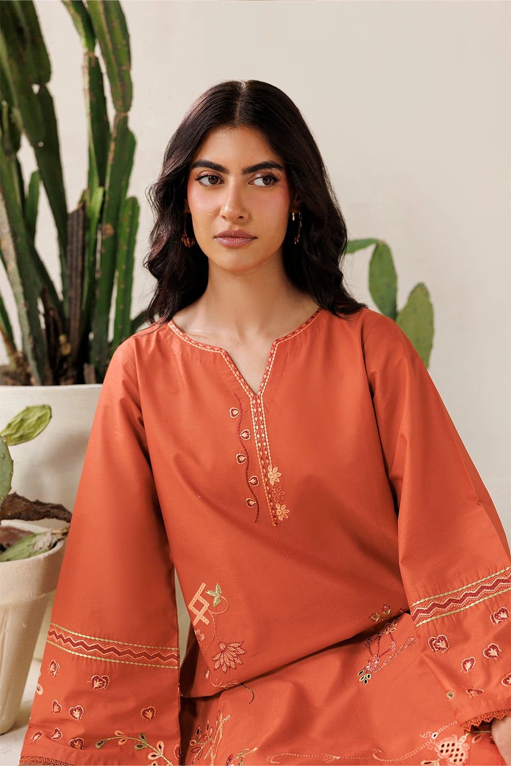Azure | Chic Essentials |Rusty Mood - Casual Dress - available at Maria Faisal in UK and USA.