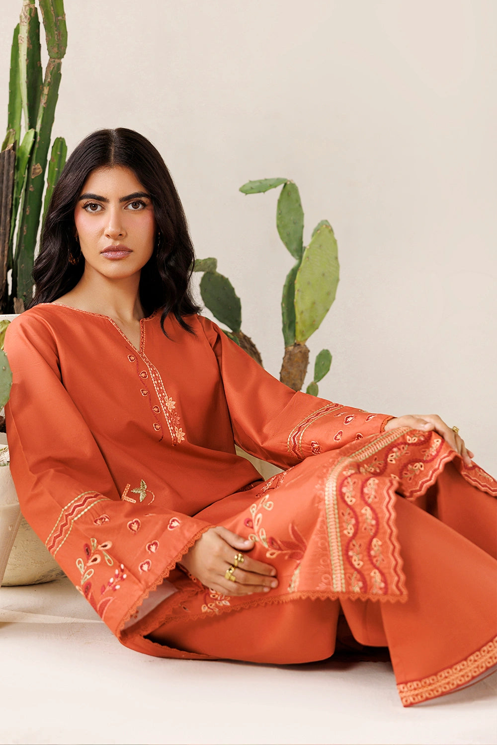 Azure | Chic Essentials |Rusty Mood - Casual Dress - available at Maria Faisal in UK and USA.