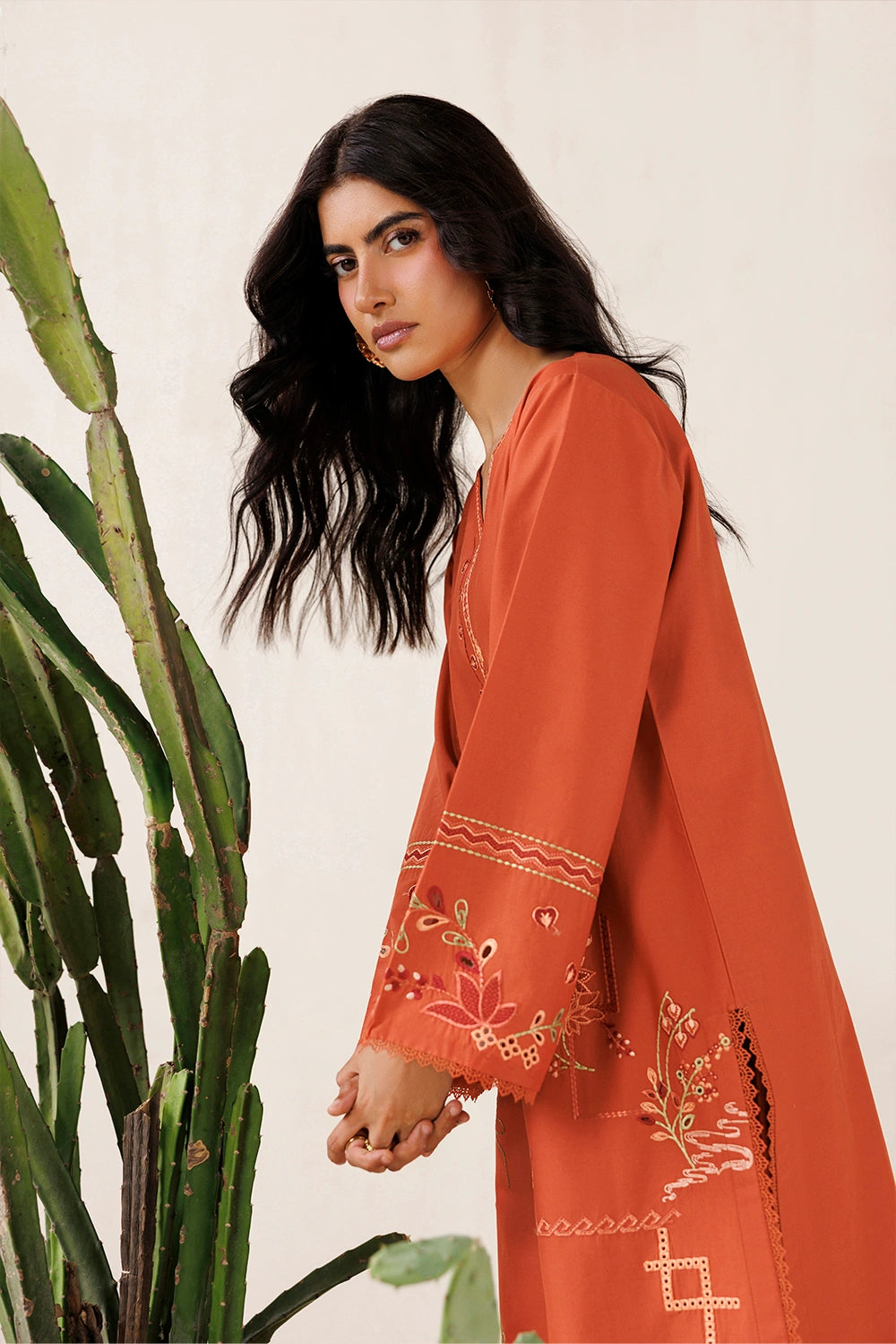 Azure | Chic Essentials |Rusty Mood - Casual Dress - available at Maria Faisal in UK and USA.