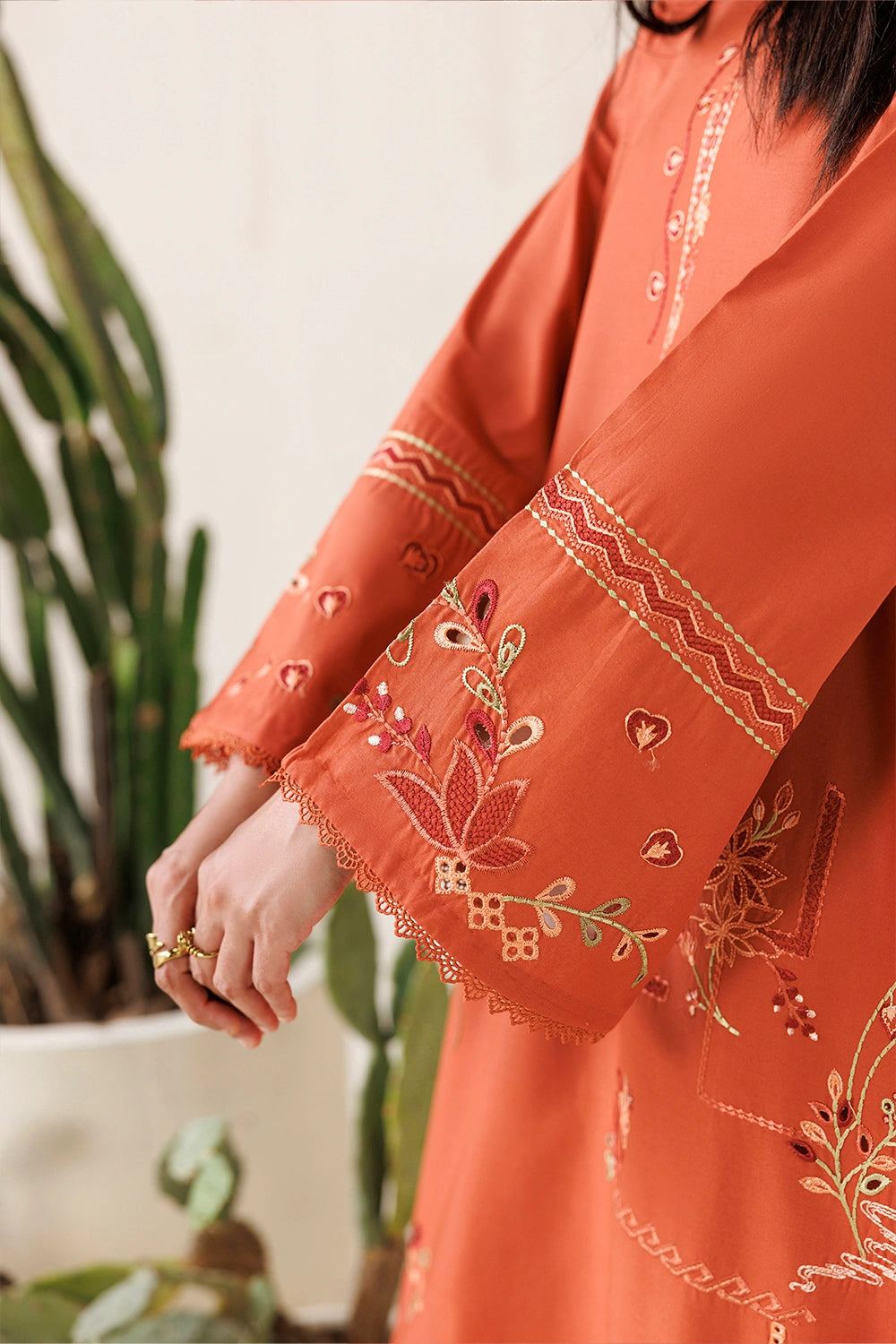 Azure | Chic Essentials |Rusty Mood - Casual Dress - available at Maria Faisal in UK and USA.