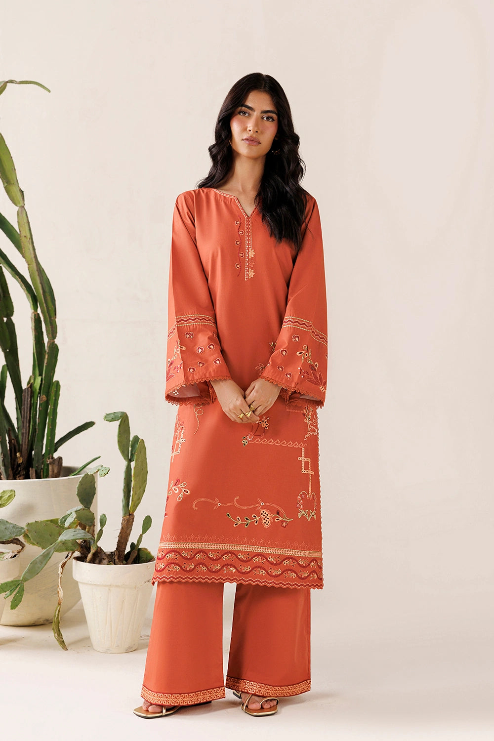 Azure | Chic Essentials |Rusty Mood - Casual Dress - available at Maria Faisal in UK and USA.