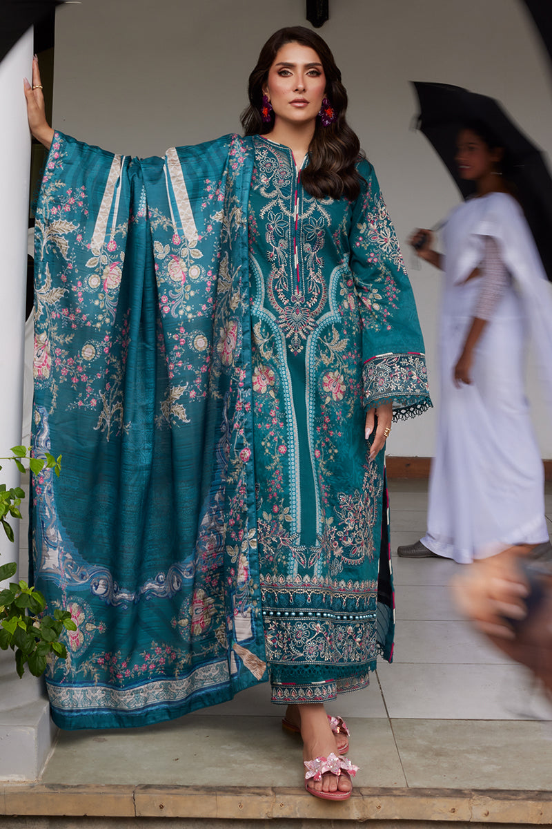 Gulaal | Saffira Lawn 25 | Camila - Designer Dress with Intricate embroidery and embellishments. Shop elegent wedding dress at Maria Faisal.