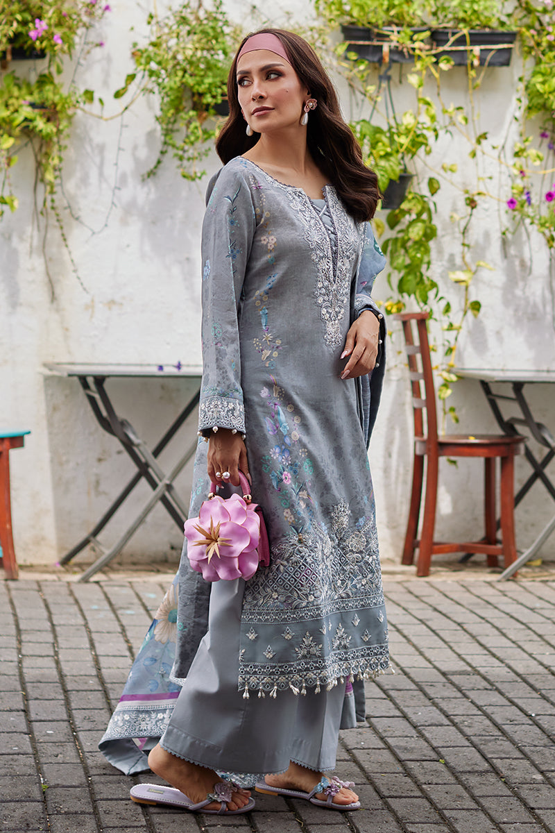 Gulaal | Saffira Lawn 25 | Carla - Designer Dress with Intricate embroidery and embellishments. Shop elegent wedding dress at Maria Faisal.