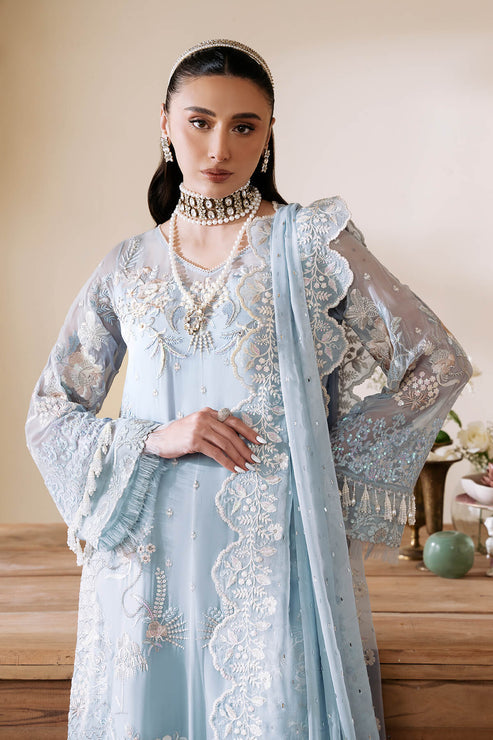 Imrozia Premium | Muse Luxury Chiffon 24 | S-1078 Glace - Ladies Clothes - Maria Faisal