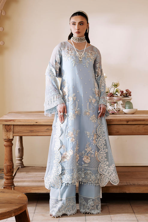 Imrozia Premium | Muse Luxury Chiffon 24 | S-1078 Glace - Ladies Clothes - Maria Faisal