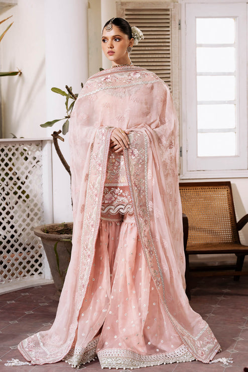 Imrozia Premium | Muse Luxury Chiffon 24 | S-1080 Rosee - Ladies Clothes - Maria Faisal