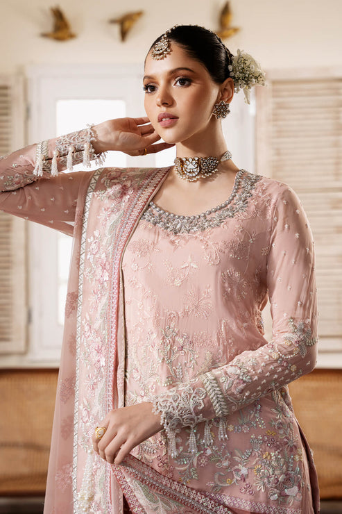 Imrozia Premium | Muse Luxury Chiffon 24 | S-1080 Rosee - Ladies Clothes - Maria Faisal