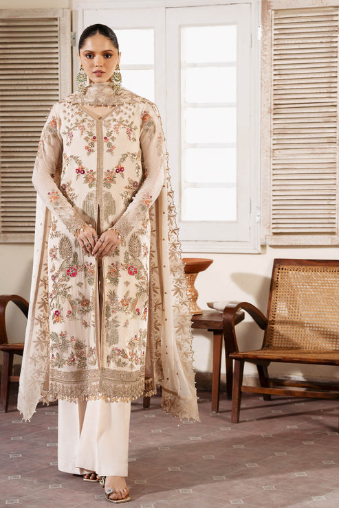 Imrozia Premium | Muse Luxury Chiffon 24 | S-1081 Perle - Ladies Clothes - Maria Faisal