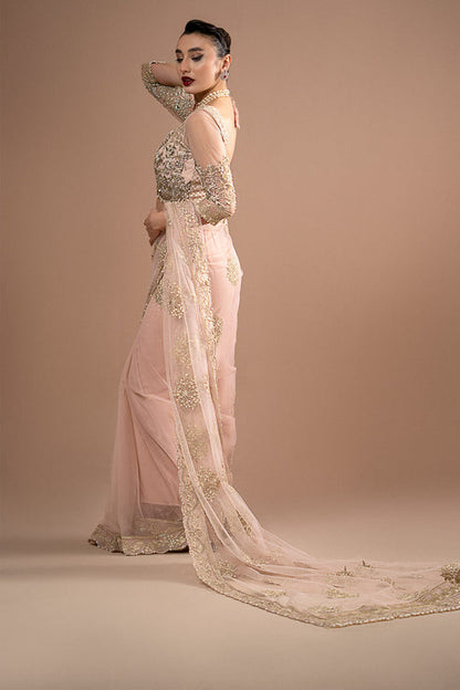 Imrozia Premium | Lumiere Luxury Sarees | 01 Rose Clair - Ladies Clothes - Maria Faisal