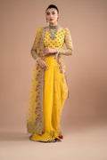 Imrozia Premium | Lumiere Luxury Sarees | 02 Lustrous Gold - Ladies Clothes - Maria Faisal