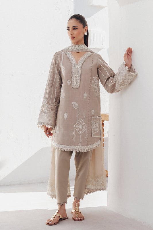 Qalamkar | Basic Pret 26 | QBP-08 ELKE - Luxury Dress - available at Maria Faisal in UK and USA.