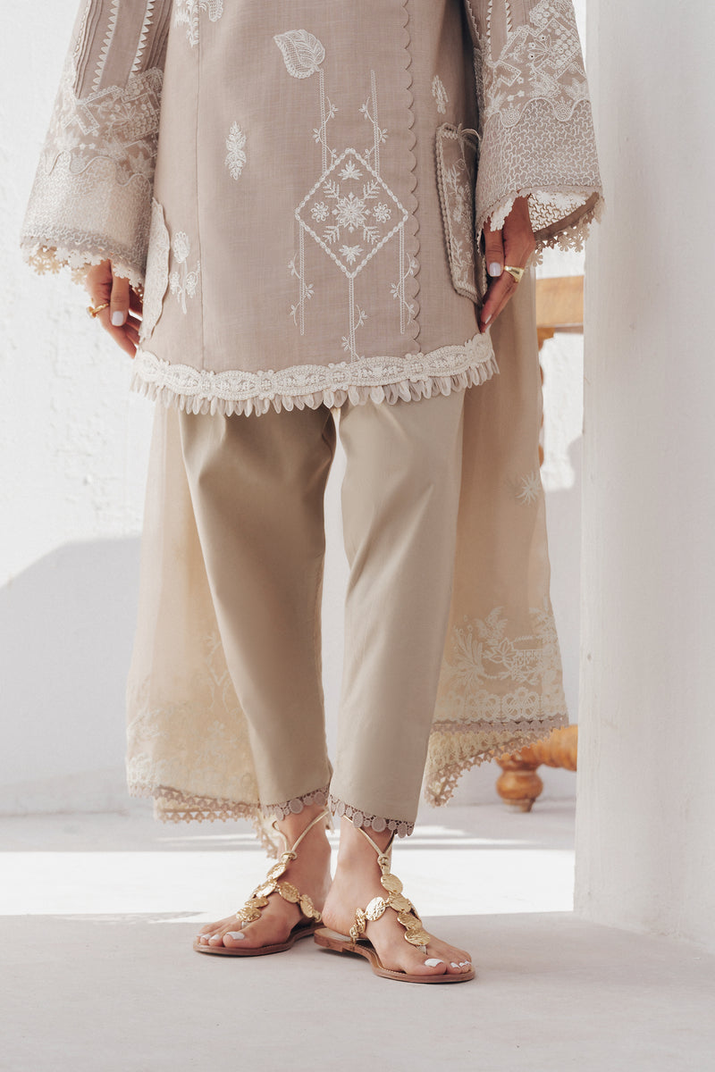 Qalamkar | Basic Pret 26 | QBP-08 ELKE - Luxury Dress - available at Maria Faisal in UK and USA.