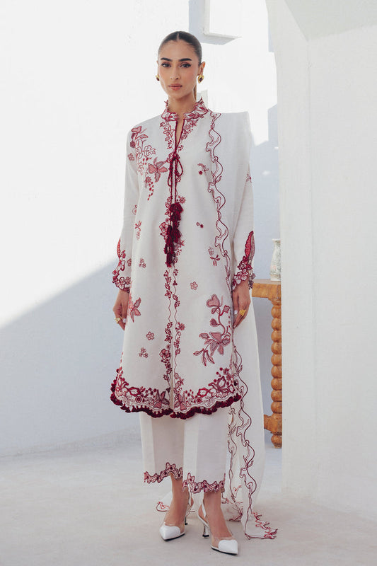 Qalamkar | Basic Pret 26 | QBP-01 ALBA - Luxury Dress - available at Maria Faisal in UK and USA.