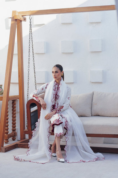 Qalamkar | Basic Pret 26 | QBP-01 ALBA - Luxury Dress - available at Maria Faisal in UK and USA.