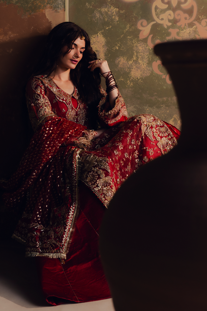 Zarposh | Jahan Ara Formals | SITARA - Formal Dress - available at Maria Faisal in UK and USA.
