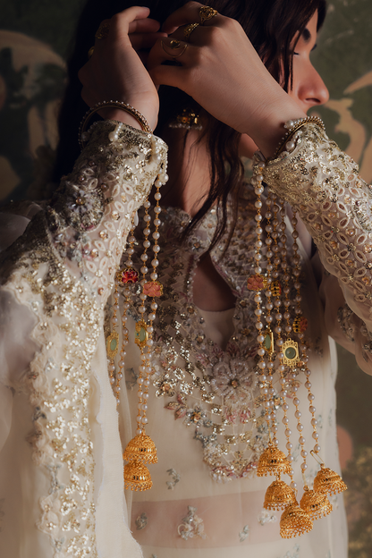 Zarposh | Jahan Ara Formals | ROSHANAY - Formal Dress - available at Maria Faisal in UK and USA.