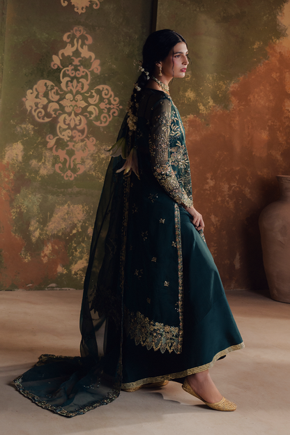 Zarposh | Jahan Ara Formals | GULEEN - Formal Dress - available at Maria Faisal in UK and USA.