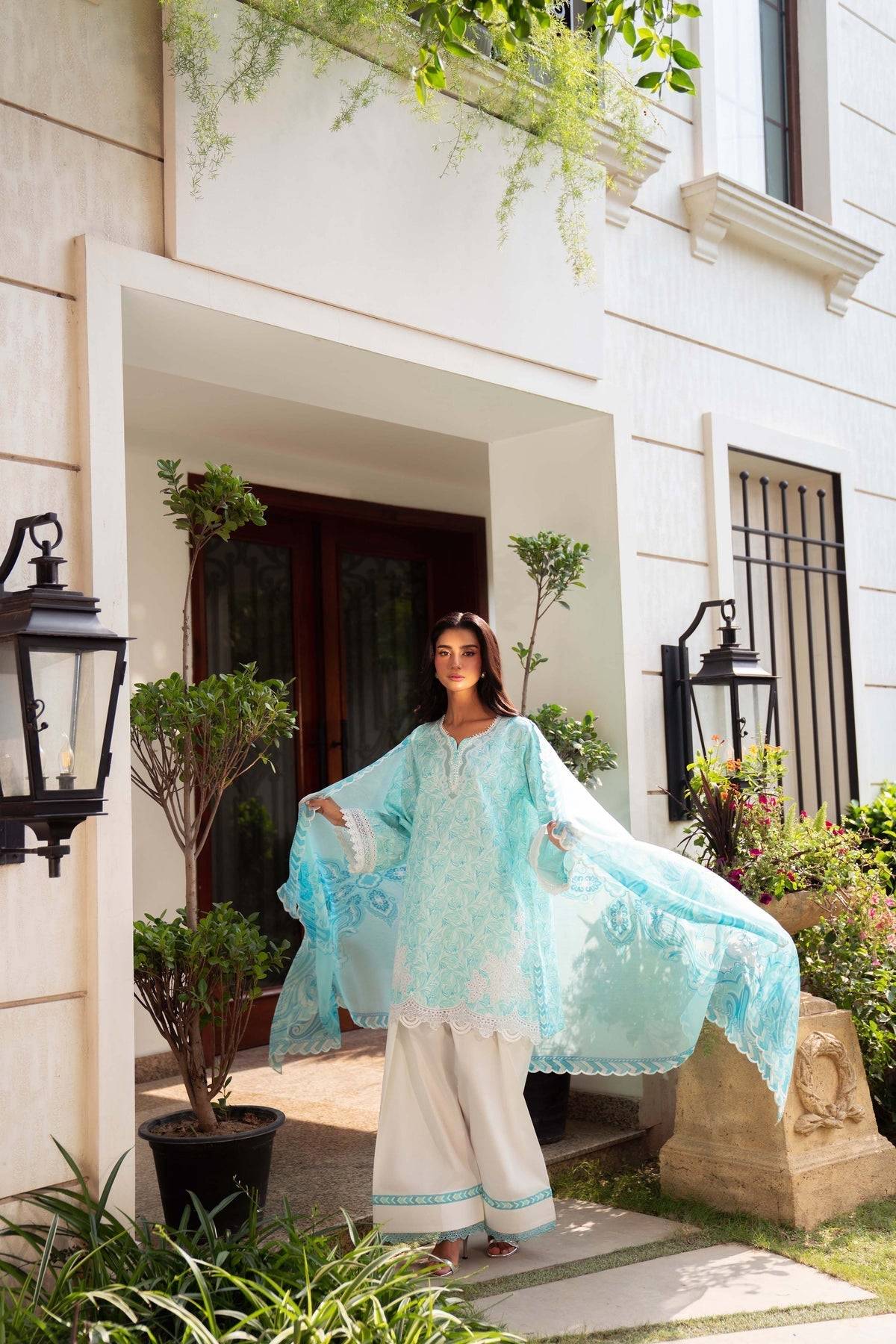 Sable Vogue | Lila Lawn 25 | SAL-06-25 by Maria Faisal - Registered Vendor of : Sable Vogue - type : Ladies Clothes - 100% original wedding dresses