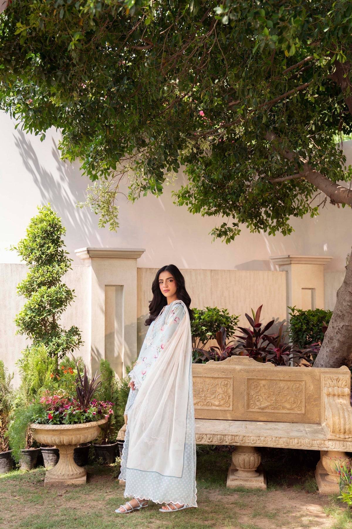 Sable Vogue | Lila Lawn 25 | SAL-09-25 by Maria Faisal - Registered Vendor of : Sable Vogue - type : Ladies Clothes - 100% original wedding dresses