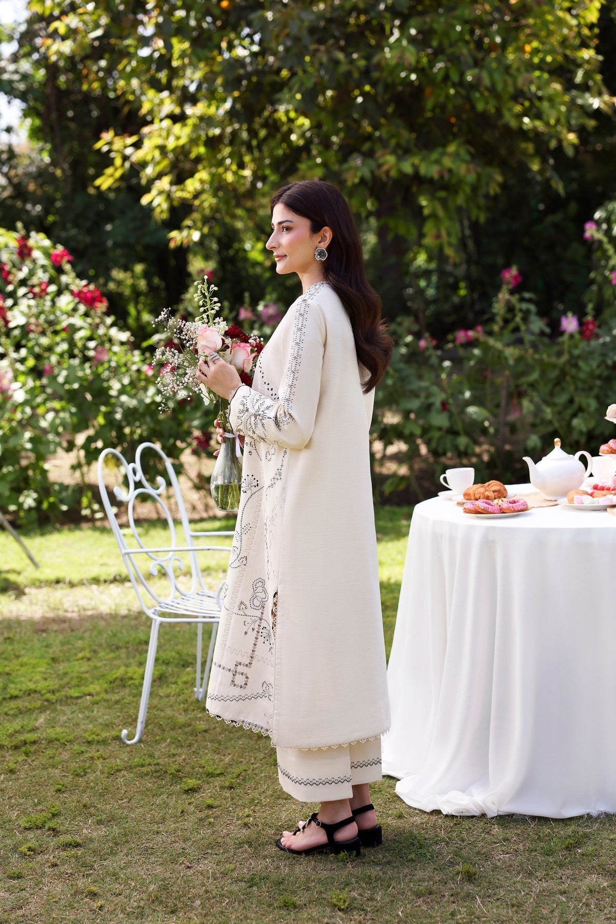 Sable Vogue | Sorae 26 | MONDIAL - Luxury Dress - available at Maria Faisal in UK and USA.