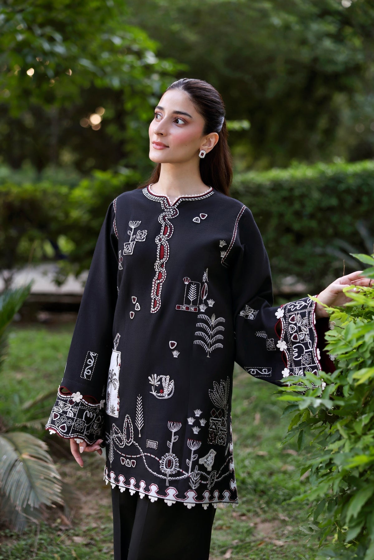 Sable Vogue | Sorae 26 | MORELIA - Luxury Dress - available at Maria Faisal in UK and USA.