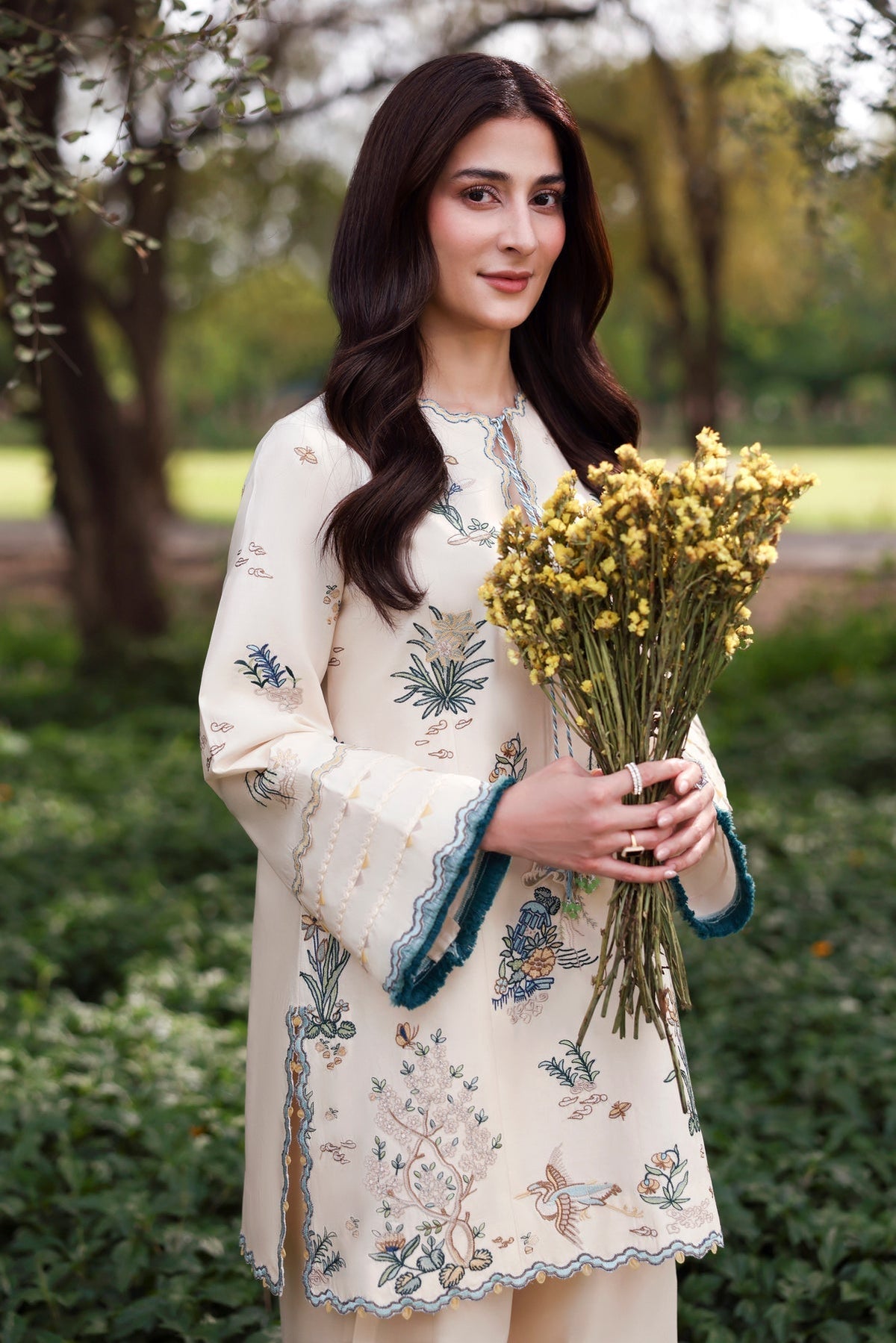 Sable Vogue | Sorae 26 | CUPID LACE - Luxury Dress - available at Maria Faisal in UK and USA.