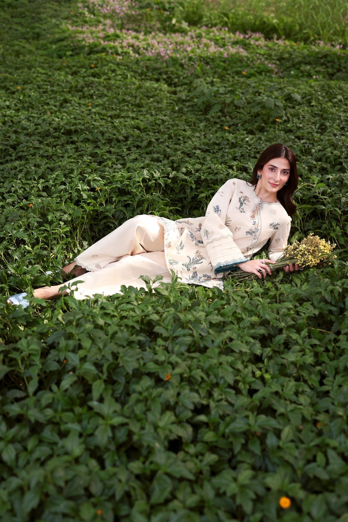 Sable Vogue | Sorae 26 | CUPID LACE - Luxury Dress - available at Maria Faisal in UK and USA.