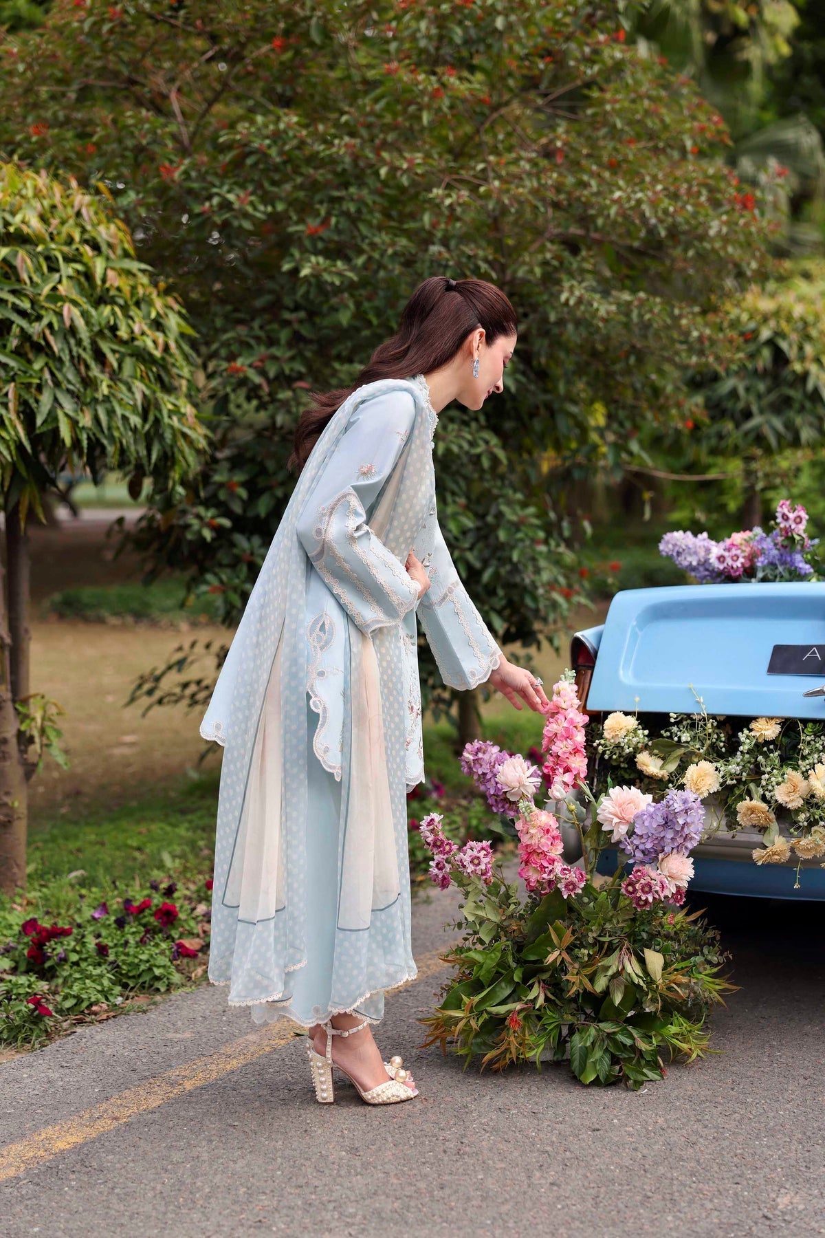Sable Vogue | Sorae 26 | ENHA - Luxury Dress - available at Maria Faisal in UK and USA.
