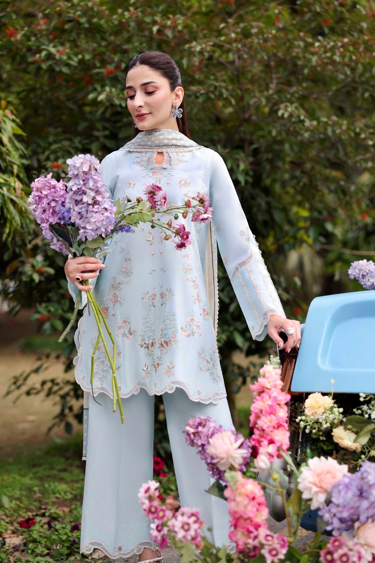 Sable Vogue | Sorae 26 | ENHA - Luxury Dress - available at Maria Faisal in UK and USA.