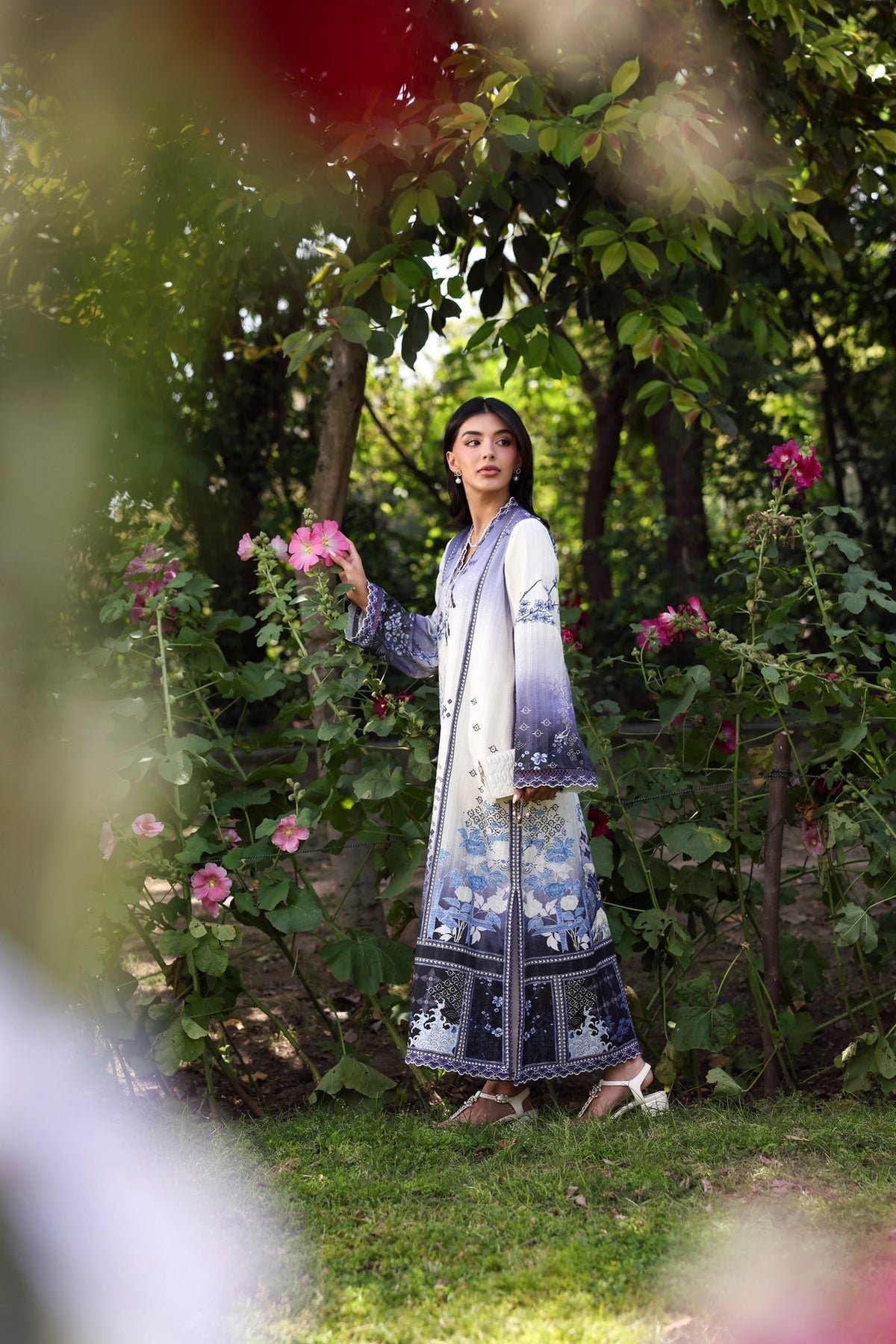 Sable Vogue | Sorae 26 | DAHLIA - Luxury Dress - available at Maria Faisal in UK and USA.