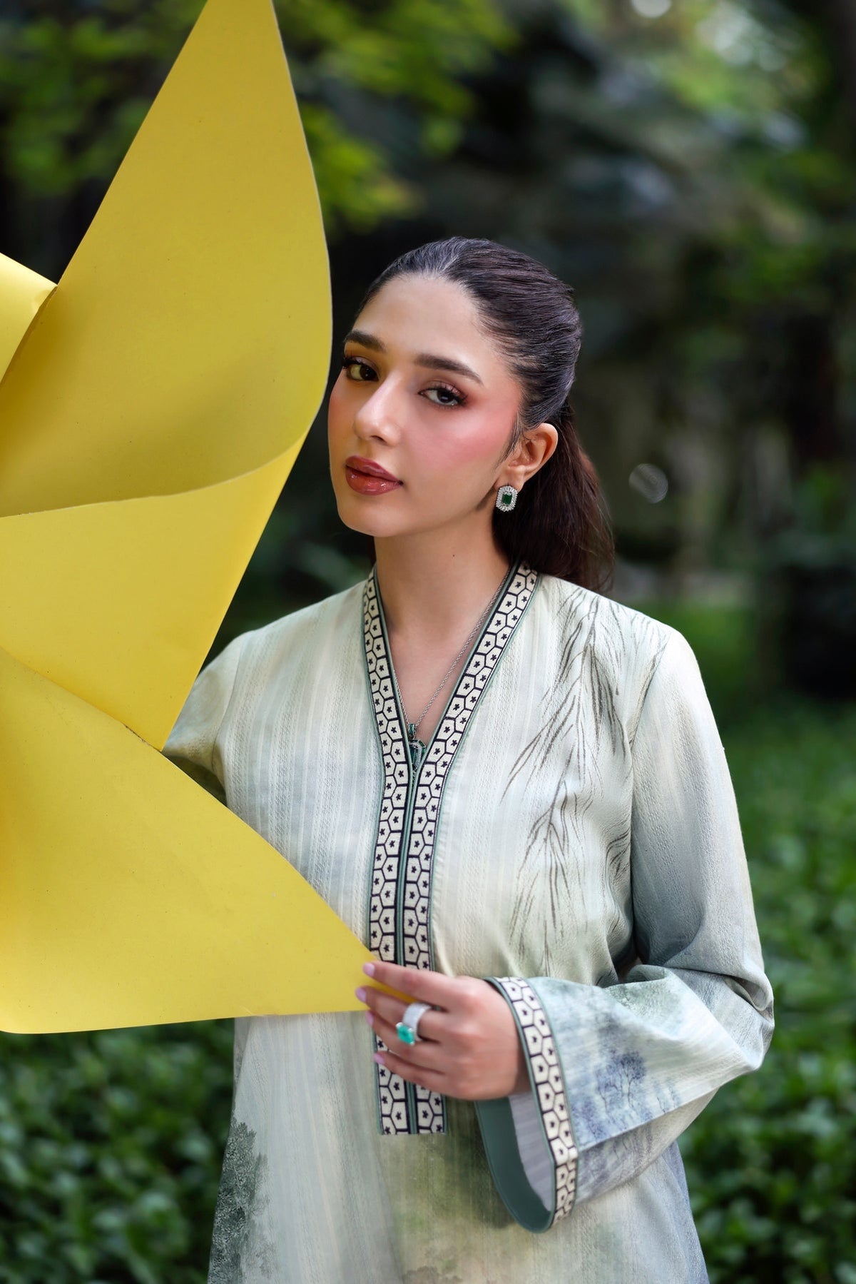 Sable Vogue | Sorae 26 | ZINNIA - Luxury Dress - available at Maria Faisal in UK and USA.