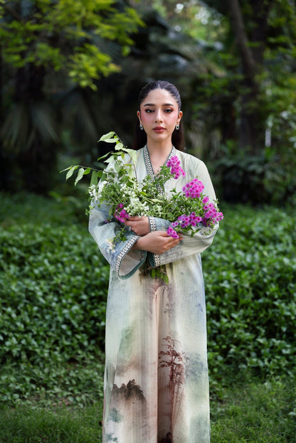 Sable Vogue | Sorae 26 | ZINNIA - Luxury Dress - available at Maria Faisal in UK and USA.