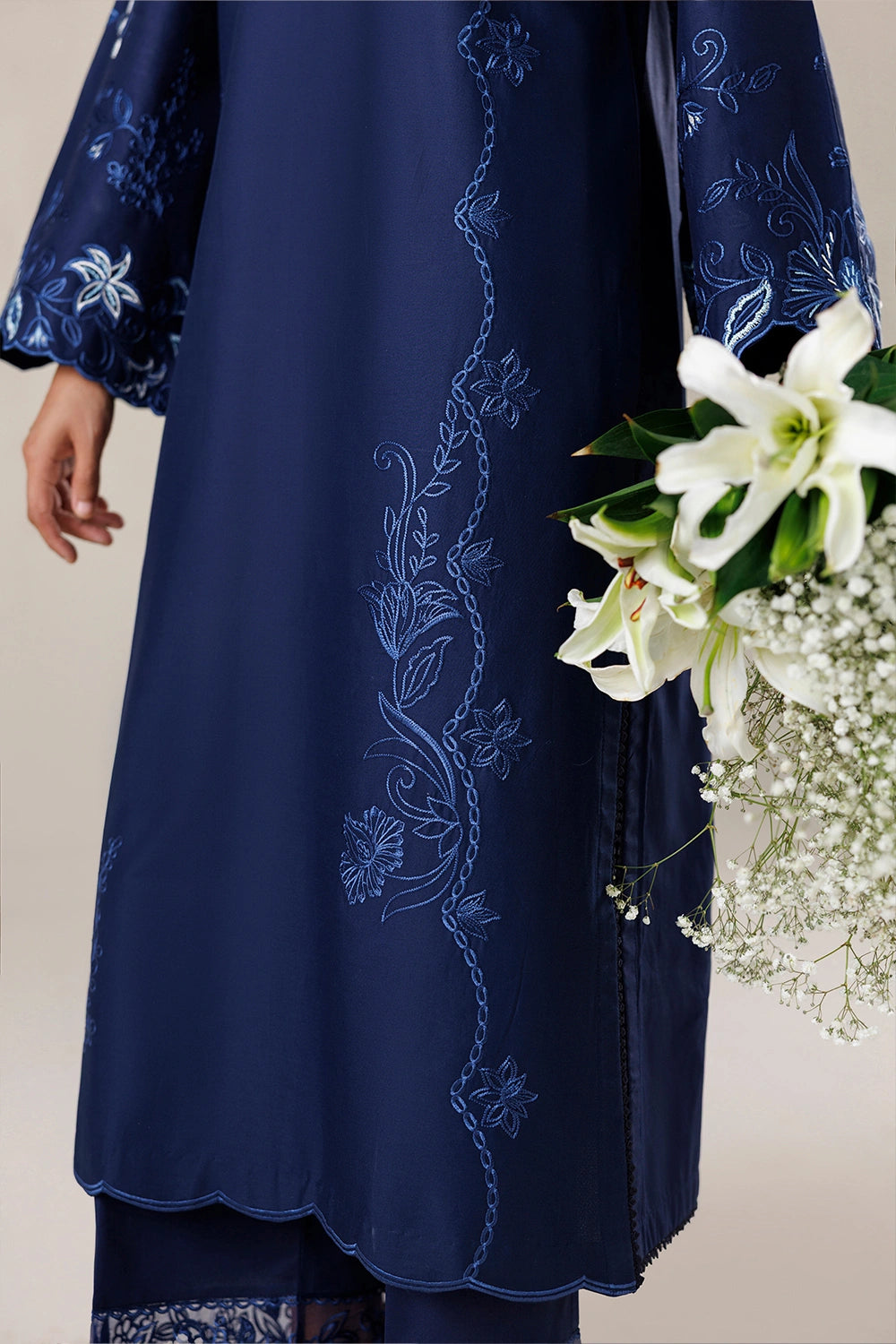 Azure | Chic Essentials | Sapphire Babe - Casual Dress - available at Maria Faisal in UK and USA.